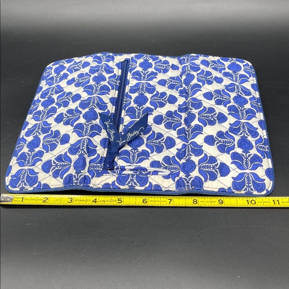 Vera Bradley Cobalt Tile Trifold Wallet - Picture 8 of 12